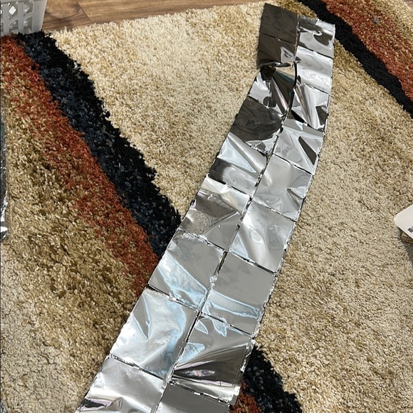 Reflective Silver Foil Sheet Backdrop - Think Disco Backdrop - Picture 5 of 7